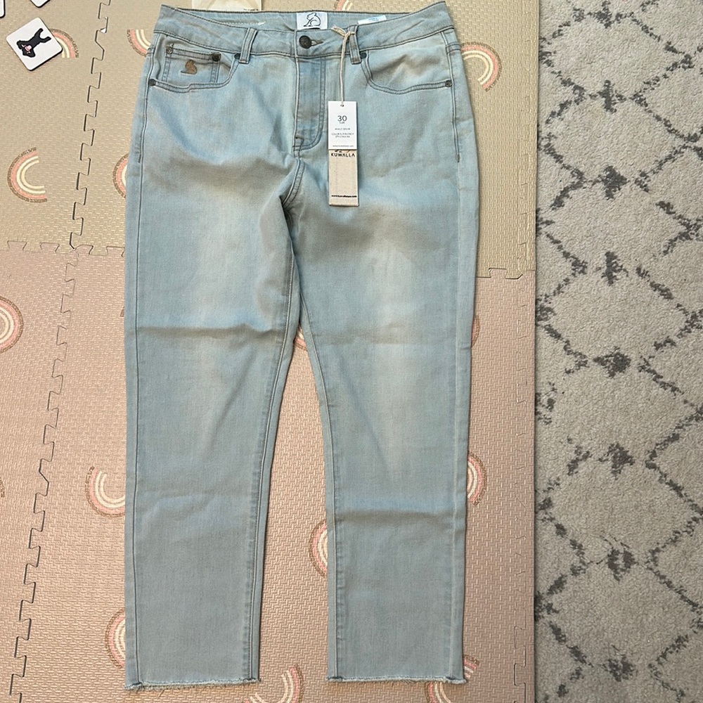 Kuwalla Tee- Ankle Denim washed light blue size 30